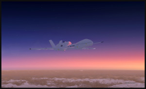 RQ-4B Global Hawk at high altitude over Canada (FSX)