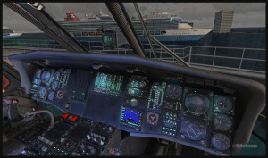 View from the cockpit of aUH-60L Blackhawk (FSX)