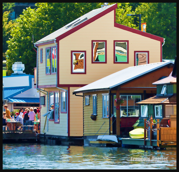 Maison éditée avec Photoshop, Fisherman's Wharf, Victoria, Canada 2014