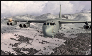 Boeing B-52 inbound to Anchorage, Alaska (FSX)