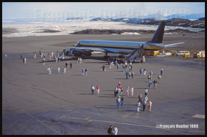 Trans Ocean DC-8-63F N794AL in Iqaluit in 1989