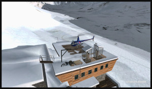 R66 on the roof of the Refuge de l'Argentière DZRA FSX