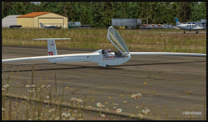 End of a DG-808S glider flight in Parry Sound, Ontario (fsx)