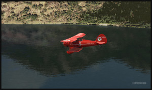 WACO in flight towards Bear Gulch (fsx)