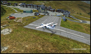 Sat Airlines Sakhalin Energy and the Peyresourde mountain airfield (fsx)