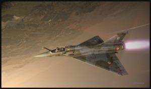 Metal2Mesh Mirage 2000C on a test flight over Afghanistan