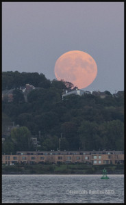 September 27th 2015. Blood Moon photo taken from Promenade Champlain, Quebec City, with a Canon 5D MKII.