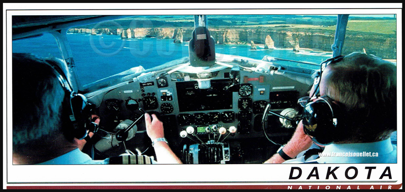 National Air Dakota DC-3 "The DC-3 specialists" on an aviation postcard