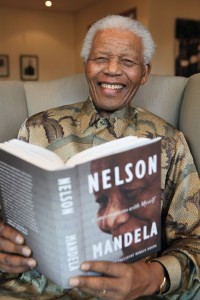 Nelson Mandela and his book "Conversations with Myself", image extracted from www.nelsonmandela.org on January 5th 2016