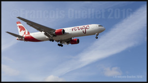 Air Canada Rouge Boeing 767-300ER final 05 at Toronto 2016