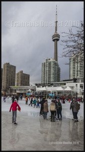 Skating near the CN Tower inToronto, Ontario (2016)