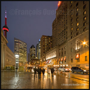 Toronto and CN tower by night. Winter 2016