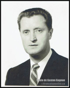 Gaston Gagnon, durant la période où il servait en tant que militaire canadien dans le domaine des communications, à la station de Frobisher Bay au Canada (ligne Pinetree) vers 1955. Il est décédé en 2016.