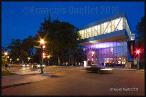 Ouverture officielle du Pavillon Pierre Lassonde du Musée National des Beaux-Arts de Québec vu de la Grande Allée le 24 juin 2016