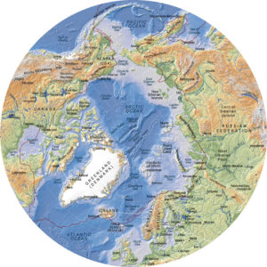 Arctic geographic map (Source: www.arcticcenter.org)