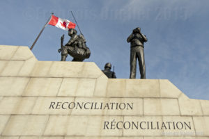 Monument au maintien de la paix (Réconciliation) situé à Ottawa, Canada
