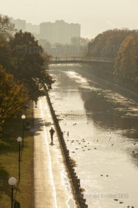 Jogging session early morning in Ottawa