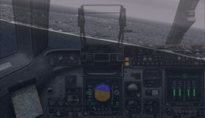 Canadian military aircraft C17-A on long final runway 10 at the Block Island (KBID) virtual airport in United States (FSX)