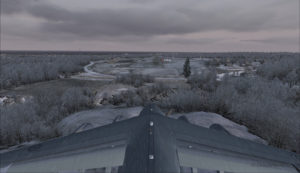 Canadian military aircraft C17-A short final runway 10 at the Block Island (KBID) virtual airport in United States (FSX)