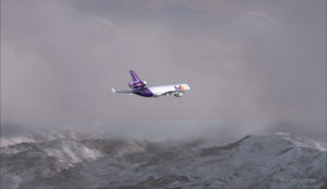 FedEx MD-11 between Eagle County airport (KEGE) and Telluride airport (KTEX) (FSX)