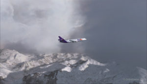 FedEX Md-11 entering bad weather