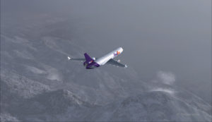 A FedEx MD-11 on a flight Eagle County (KEGE) to Telluride (KTEX) (FSX)