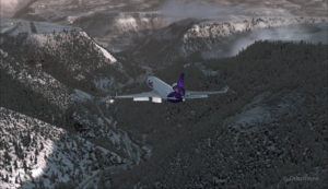 A FedEx MD-11 on final runway 09 for the Telluride airport (KTEX) (FSX)