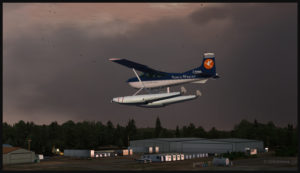 Virtual Cessna 185F C-GNWA on final for Roberts Lake (CRL8) in Ontario