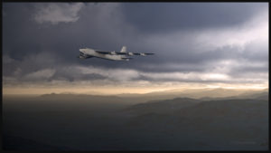 Captain Sim's virtual B-52 aircraft in southern California