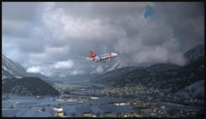 Virtual Martinair Cargo MD-11F approaching the Innsbruck airport (LOWI)