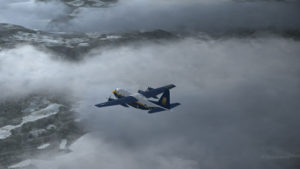 Double engine failure for this virtual Blue Angles C-130 Hercules.