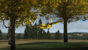 Twin Otter C-FOPG approaching the Limberlost Ranch short runway