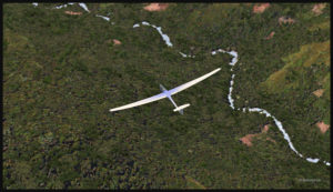 Virtually gliding over the Papua New Guinea territory (FSX).