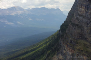 View from the top of the Big Beehive, in Alberta.