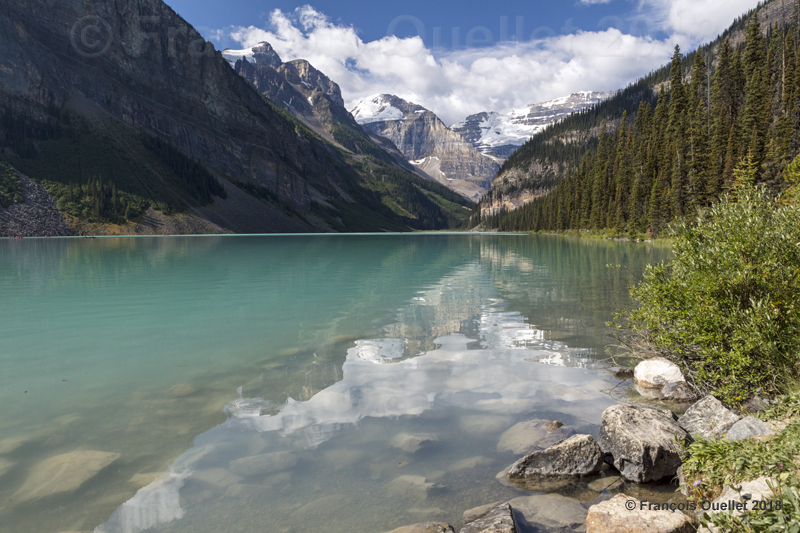 Reflections on Lake Louise, Alberta 2018.