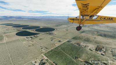 Le Zlin Savage Cub en vol aux États-Unis avec le simulateur de vol Microsoft Flight Simulator 2020.