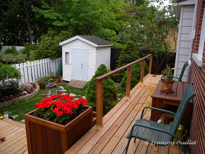 Cedar table and ramp construction.