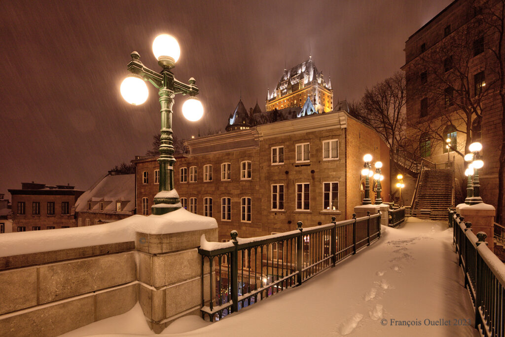 Le Vieux-Québec durant l'hiver 2023