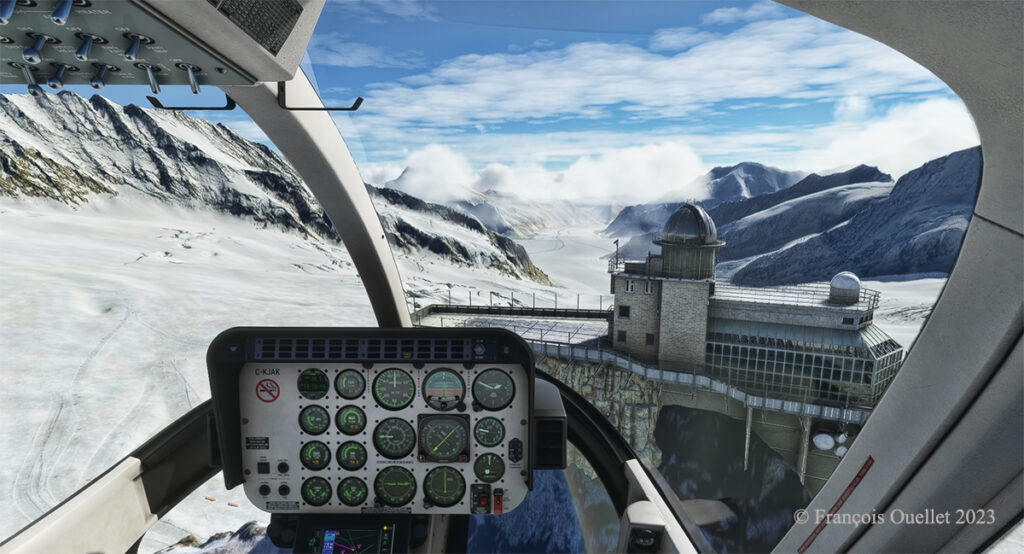 Approaching the Sphinx Observatory on the Jungfraujoch, Switzerland.