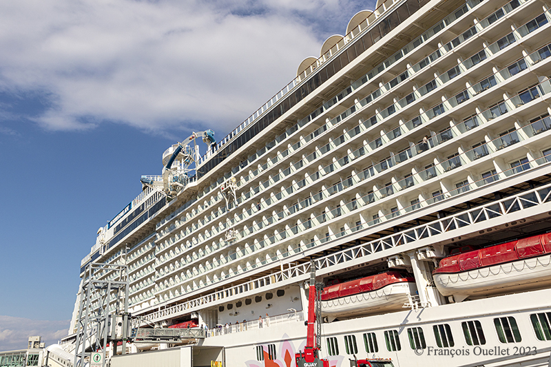 Sliding down the tube on the Norwegian Joy cruise ship