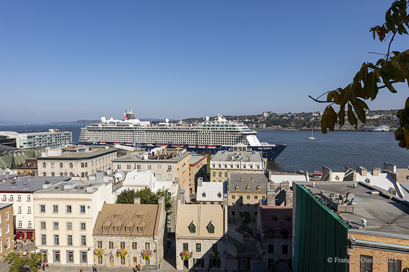 The cruise ship Mein Schiff 6 docked in Quebec City in 2023.