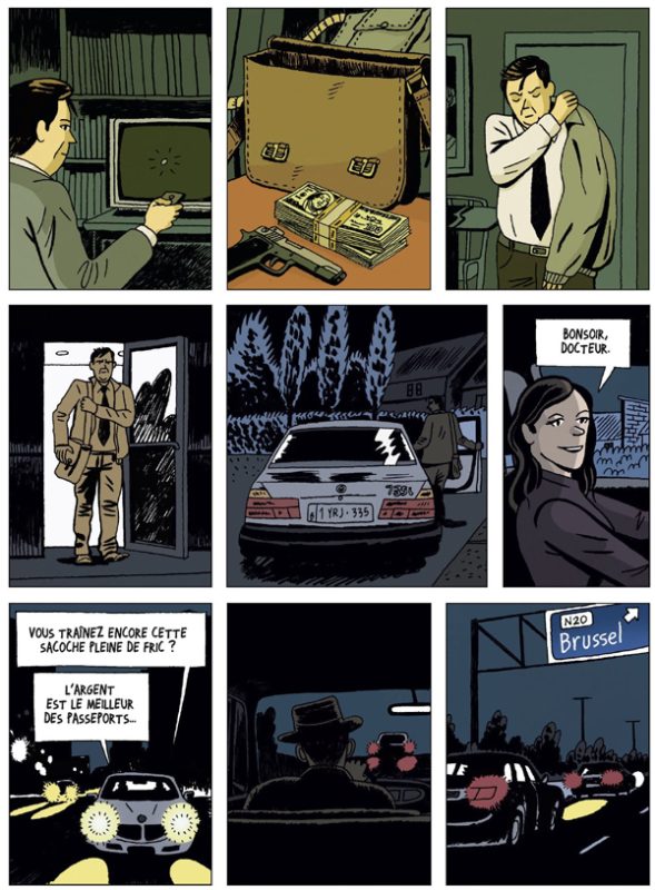 A page from the graphic novel "Super Canon" by Philippe Girard.