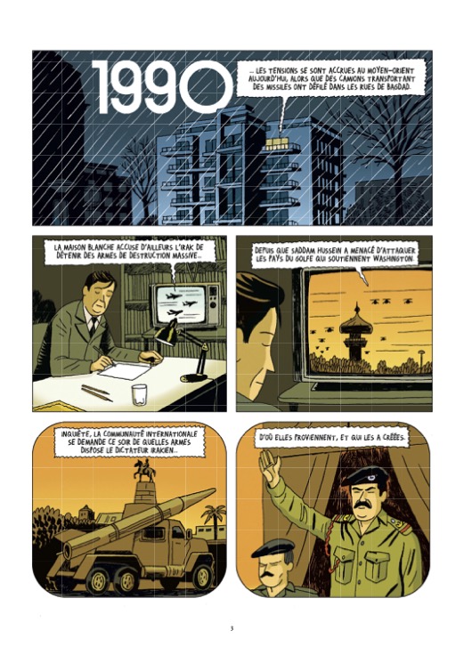 A page from the graphic novel "Super canon".