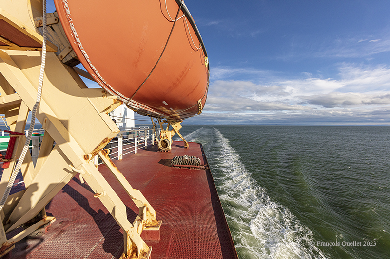 Ferry towards St-Siméon in the province of Québec 2023