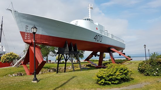 The Bras d'Or hydrofoil at the Musée de l'Islet