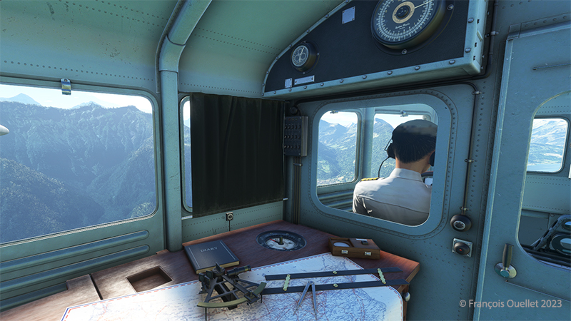 Inside the flyingboat Dornier DO X with Microsoft flight simulator