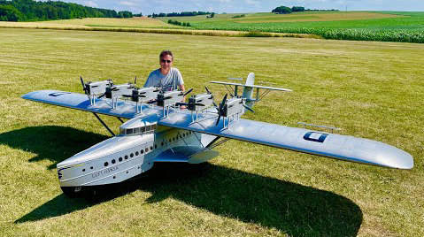 Small-scale radiocontrolled Dornier DO-X