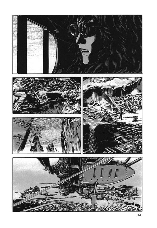 A page from the graphic novel "Les montagnes hallucinées".