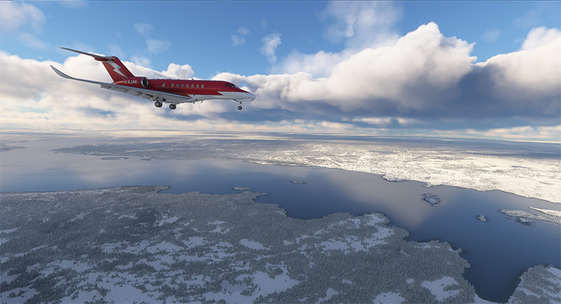 Approaching the Kuujjuaq airport (CYVP) in Quebec.