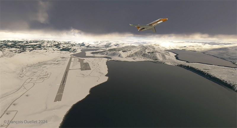 Climbing from (BGSF) Kangerlussuaq to (BIIS) Isafjordur